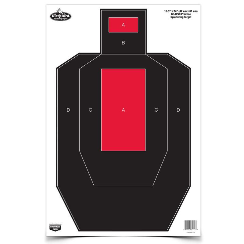 Dirty Bird BC-IPSC Practice Target 16.5x24 Inch 3 Per Package