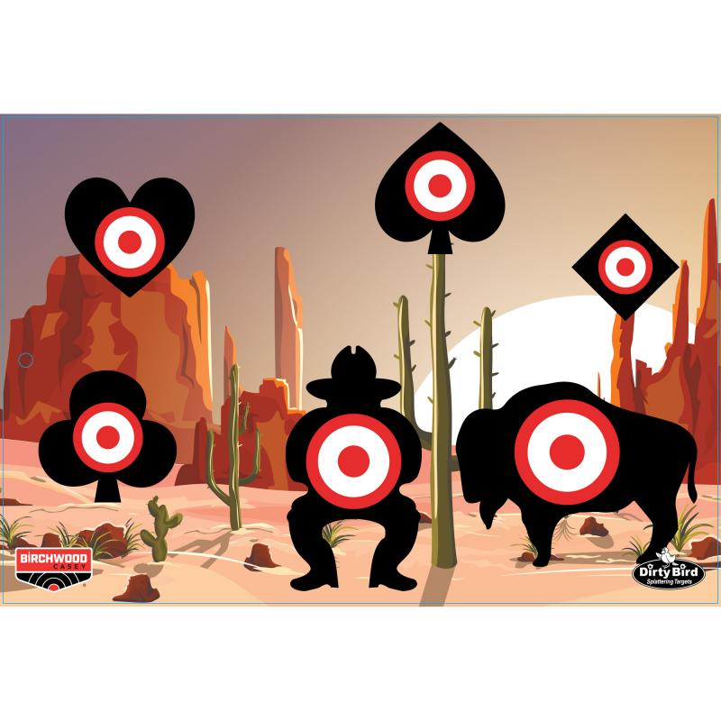 Dirty Bird, 12" x 18" Aces High Target, 6 Targets BC-35776