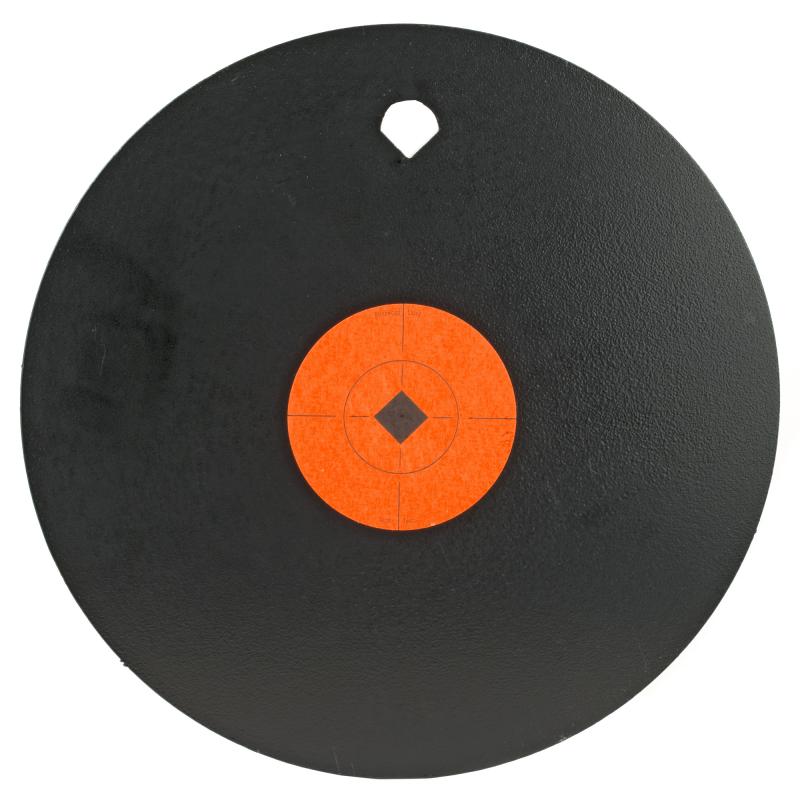 World Of Targets, 10" Single Hole Gong Target, 3/8" Ar500, 3" Target Spot, Steel 47614