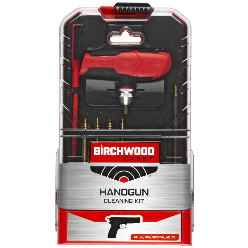 Universal Handgun Cleaning Kit, 16 Pieces, Custom Handle BC-HNDGCLN-KIT