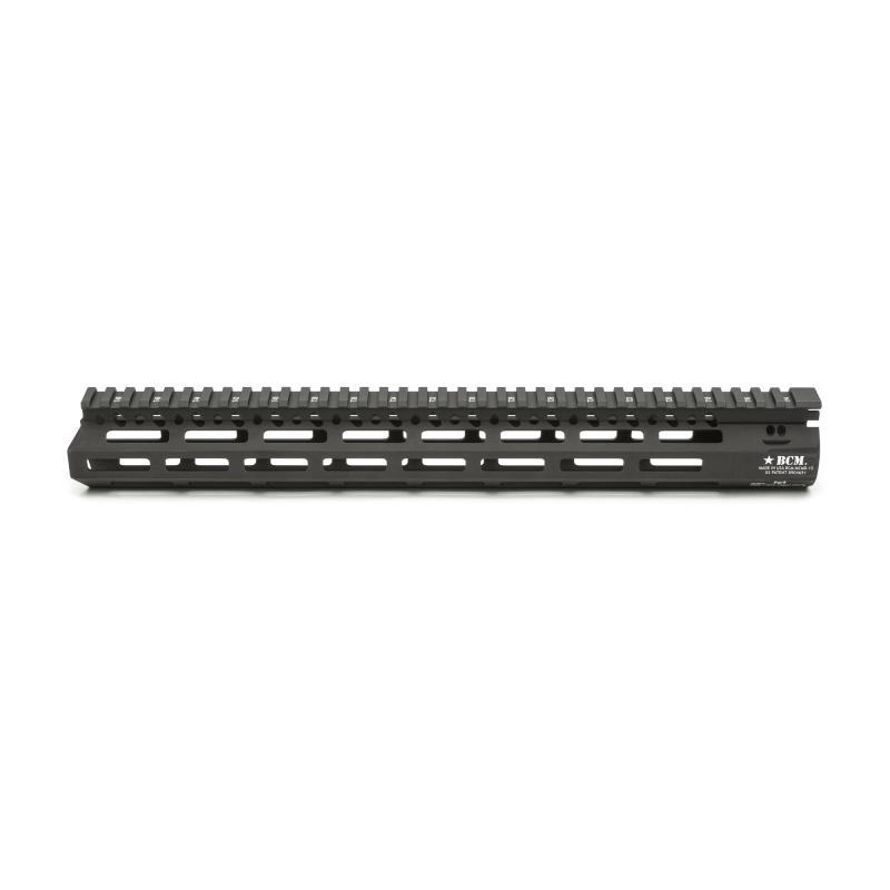 MLOK Compatible Modular Rail (MCMR), Black, AR Rifles, 15" BCM-MCMR-15-556-BLK
