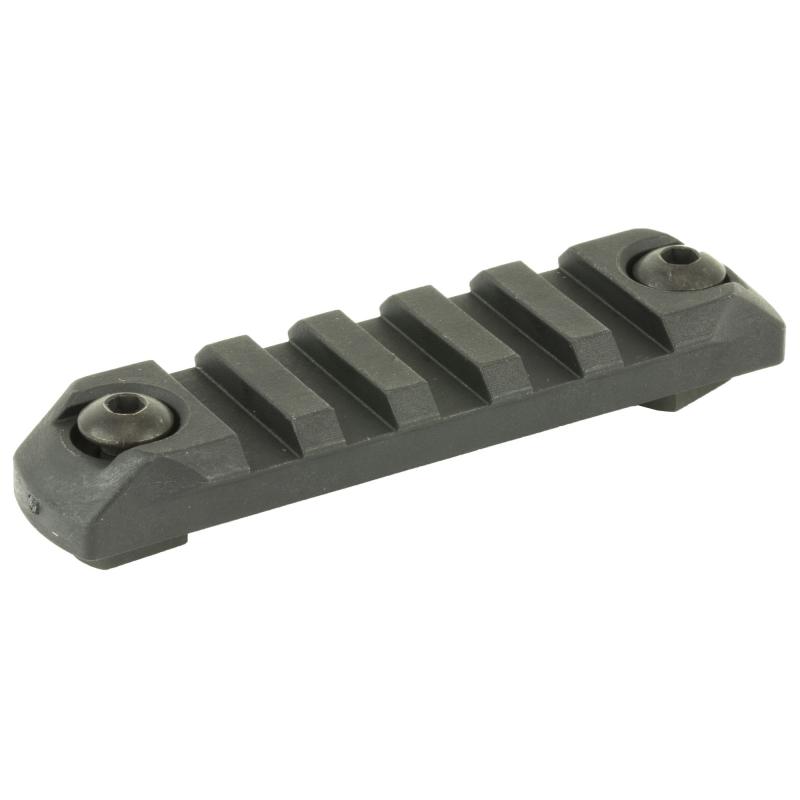 Polymer Picatinny Rail Section, Black, MLOK Compatible, 3" BCM-MCMR-1913-N3-BLK