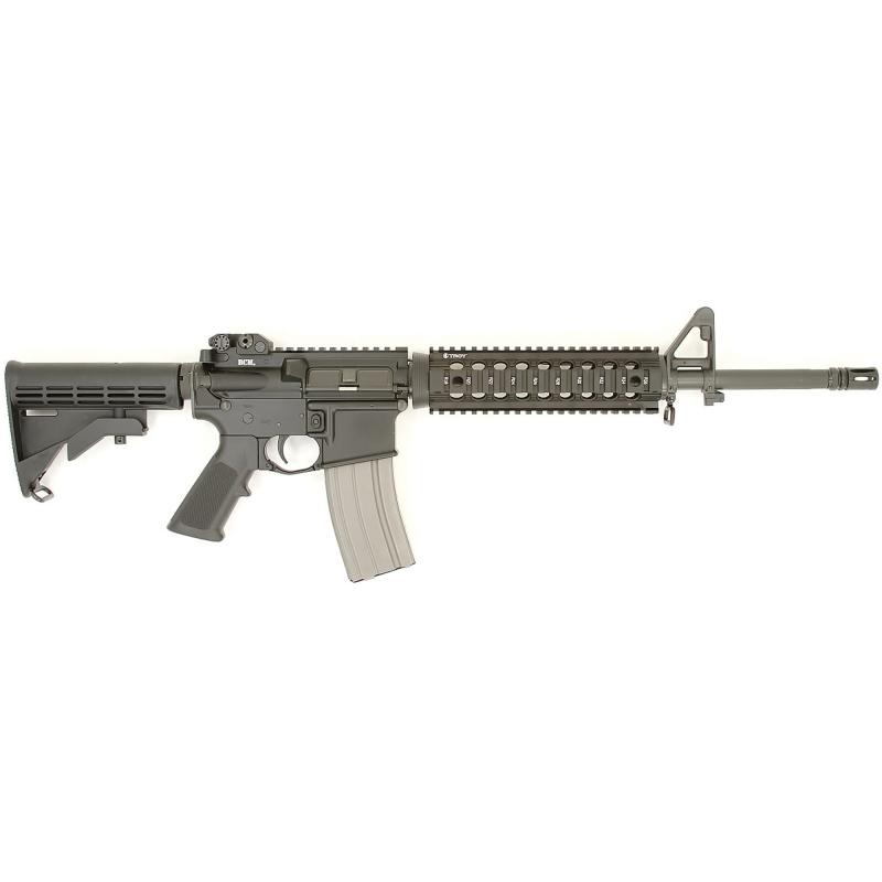 Model 2, Semi-automatic, 223 Rem/556NATO, 16" Barrel, 1:7 Twist, Mid-length, Black Finish, 6 Position Stock, Troy Folding Sight, 30Rd, BCM Mod4 Charging Handle, Extractor Spring, Troy 9" Rail 750-133