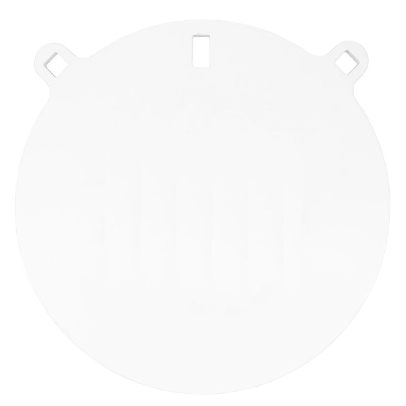 AR500 Gong, 12" Round Target, 3/8", White BC-RND12-38