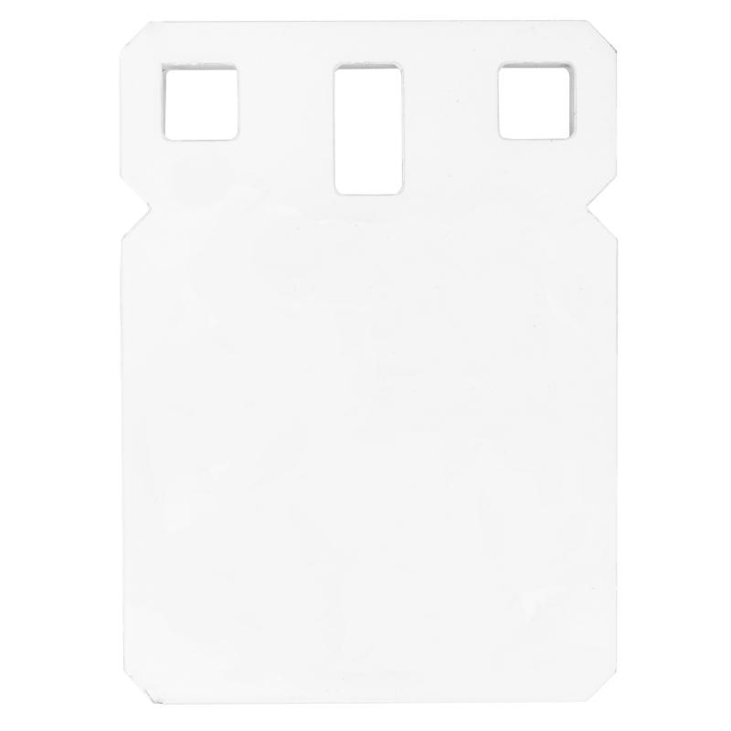 AR500 Gong, 4" Square Target, 3/8", White BC-SQR4-38