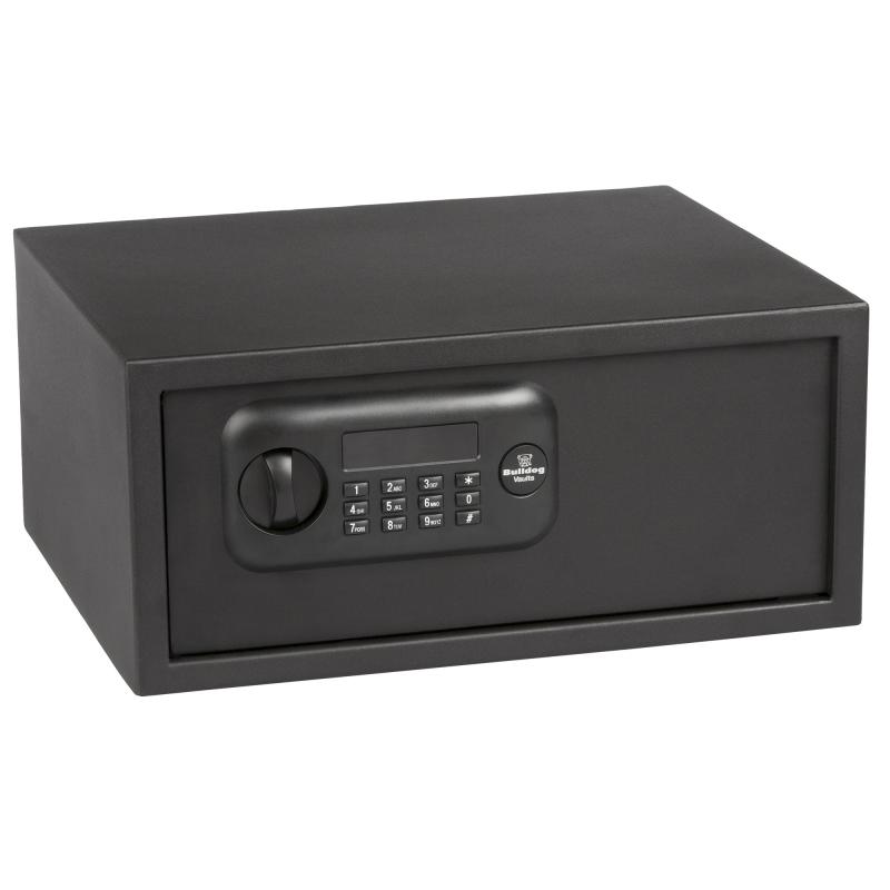 Pistol Vault, 17"X15"X8", Digital Lock, Standard Digital Lap Top Style Safe, Black BD1035