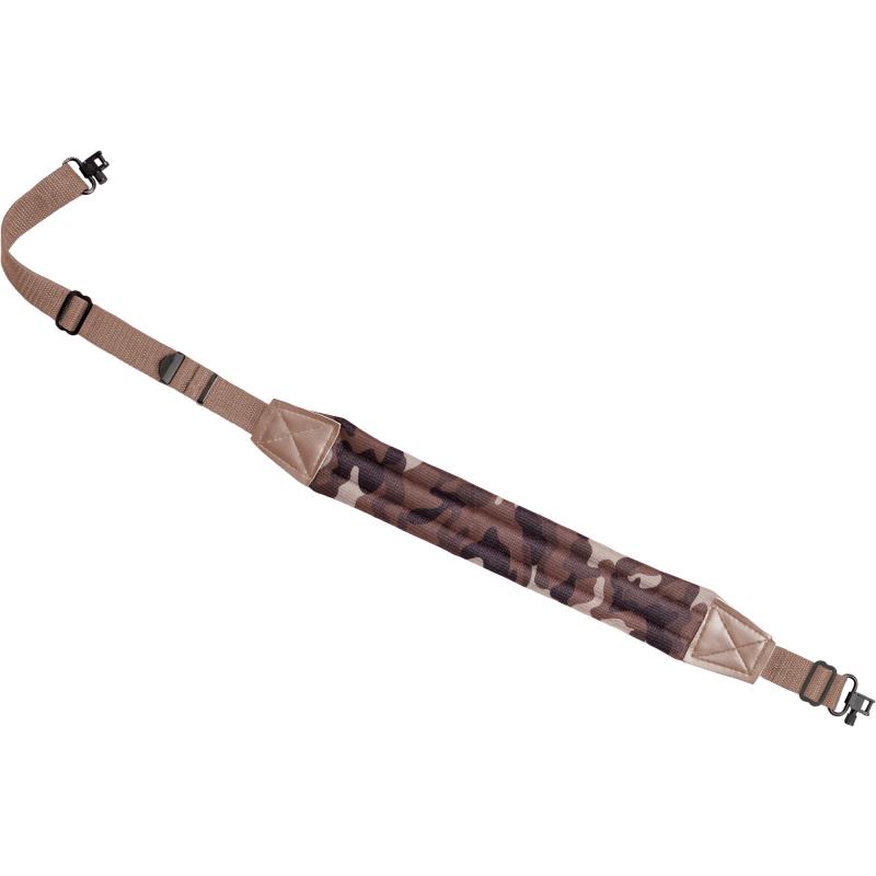 DLX Rifle Sling, 1" Wide, Nylon, Throwback Camo, Includes Quick Release Swivels BD810TBC