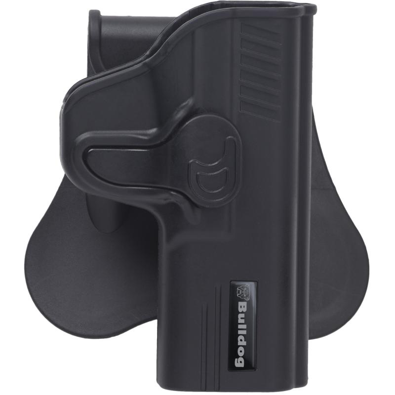 Rapid Release Polymer Holster With Paddle For 1911-Style Standard Autos Up To 5 Inch Barrel Black Right Hand