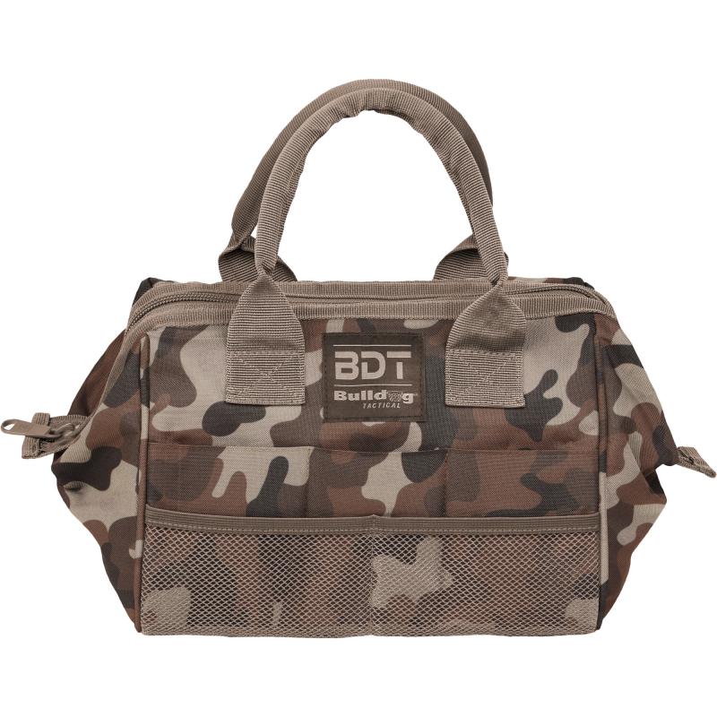 BDT Tactical Ammo & Accessory Range Bag, 12"x8"x10", Nylon, Throwback Camo BDT405TBC