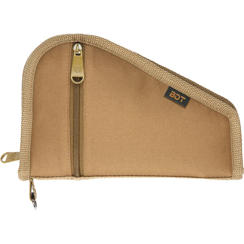 Deluxe Pistol Case w/ Pocket and Sleeve, Tan, 9"x6" BDT619T