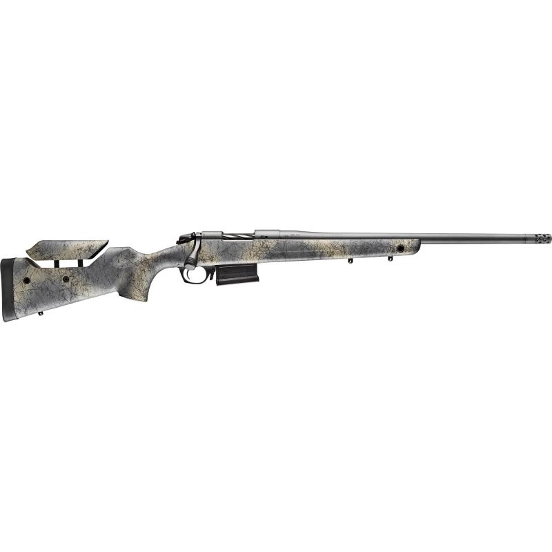 B-14 Wilderness Series, Terrain, Bolt Action Rifle, 7mm Remington Magnum, 24" Barrel, Threaded 5/8x24, Omni Muzzle Brake, Flutted Bolt, Cerakote Finish, Sniper Gray, Molded Terrain Stock w/ Mini-Chassis, Right Hand, 5 Rounds, 1 AICS Style Magazine B14LM6