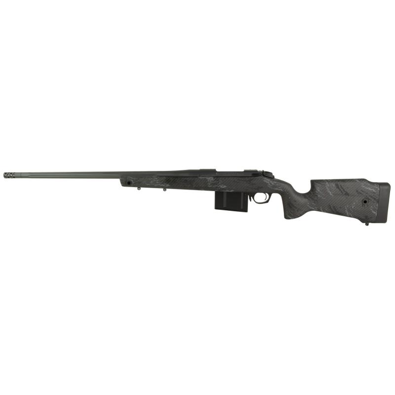 Premier Series, Crest, Bolt Action Rifle, 7MM PRC, 22" Barrel, Threaded 5/8x24, Omni Muzzle Brake, Fluted Bolt, Cerakote Finish, Sniper Gray, Monte Carlo Carbon Fiber Stock, 5 Rounds, 1 AICS Style Magazine, Right Hand 14LM7513