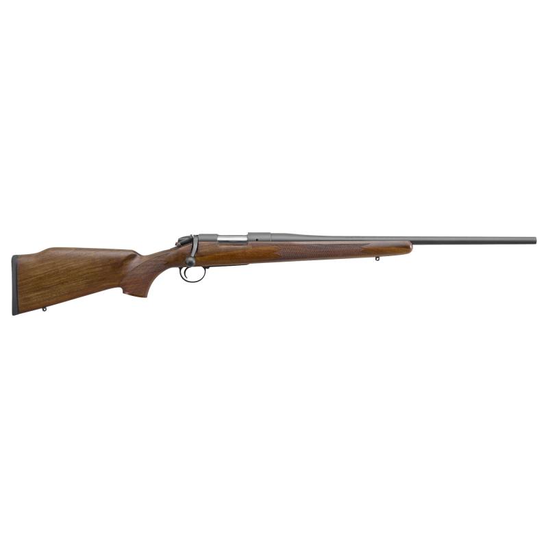 B-14 Series Timber Rifle, Bolt Action Rifle, 243 Winchester, 22" Barrel, Cerakote Finish, Black, Walnut Stock, Fits Remington 700 Scope Base with 6X48 Screws, 4 Rounds, Hinged Floorplate, Right Hand B14S003C