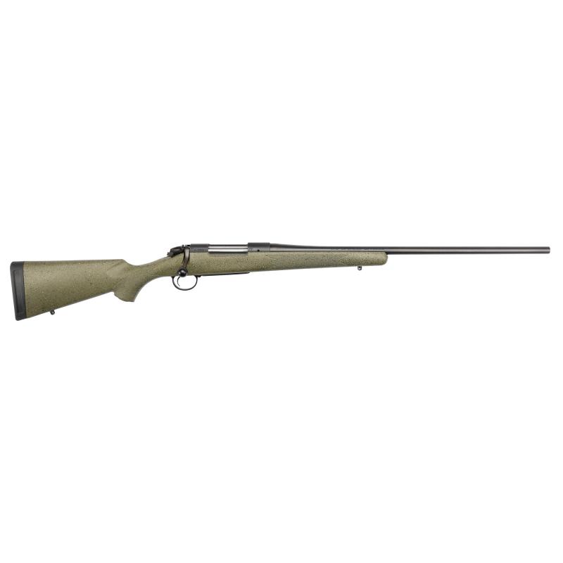 B-14 Series Hunter Rifle, Bolt Action Rifle, 22-250 Remington, 22" Barrel, Cerakote Finish, Black, Green With Black/Tan Dots Synthetic Stock, 4 Rounds, Hinged Floorplate, Fits Remington 700 Scope Base with 6-48 Screws, Right Hand B14S104C