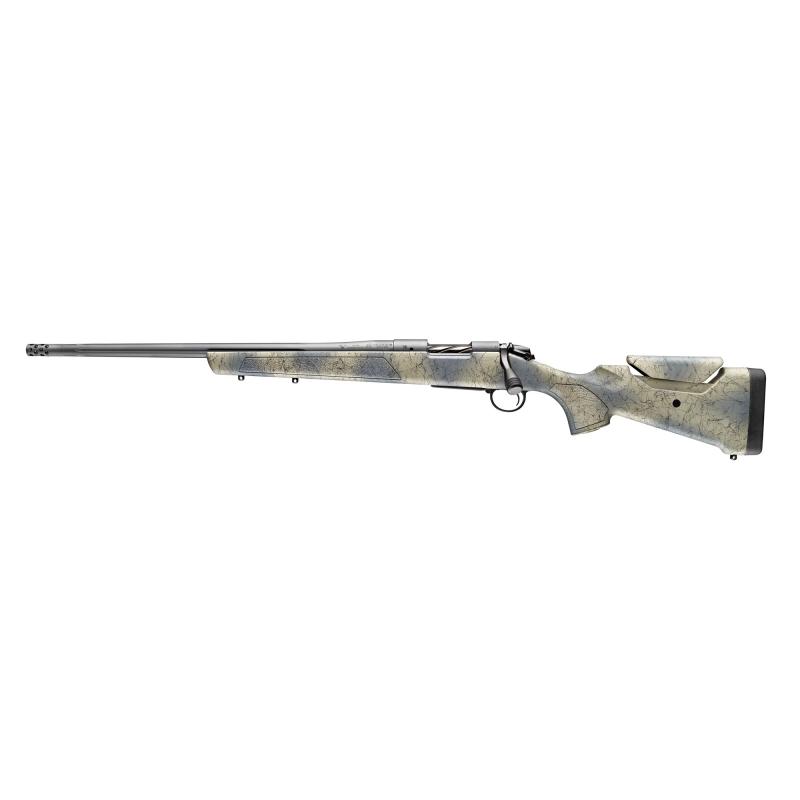 B-14 Wilderness Series Sierra, Bolt Action Rifle, 308 Winchester, 20" Fluted Barrel, Threaded 5/8-24, Camo Finish, Sniper Gray, Sierra Synthetic Soft Touch Stock, Omni Muzzle Brake, Fluted Bolt, 4 Rounds, Hinged Floor Plate Magazine, Left Hand B14S801L