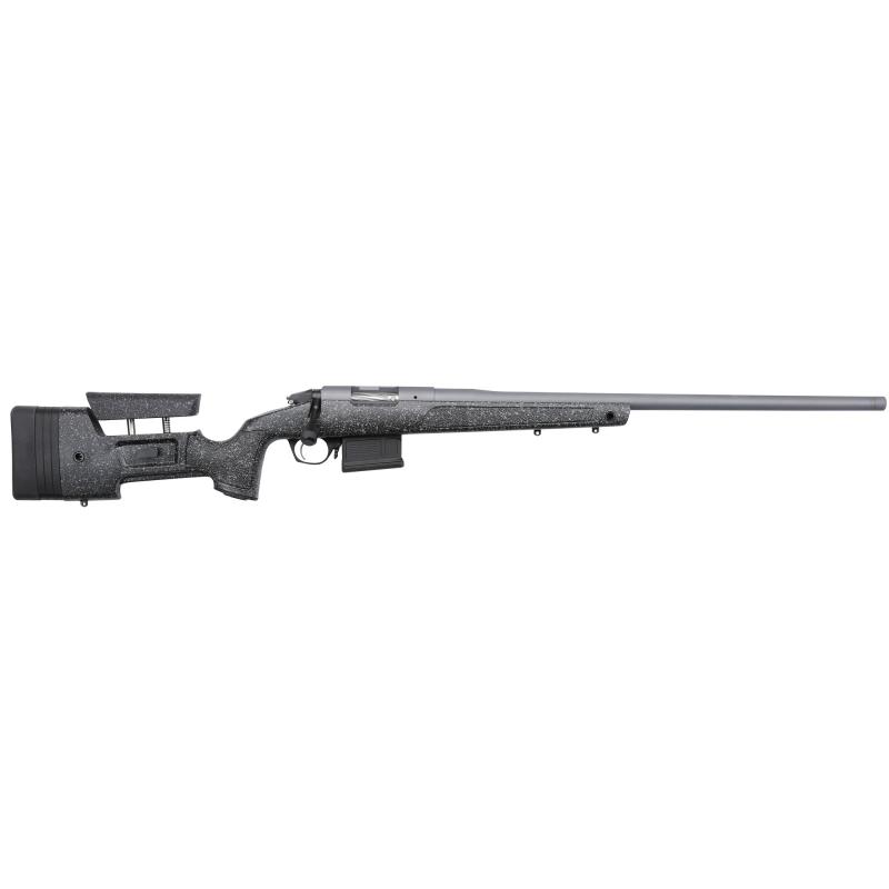 HMR PRO HB, Bolt Action| 6.5 Creedmoor, 24" Threaded Heavy Barrel, Gray Finish, HMR Molded Stock with Mini-Chassis, 5Rd, AICS Style Detachable Magazine, TriggerTech Trigger, Bergara Premier Action, Fits Remington 700 Bases with 8X40 Screws BPR20-65MCHB