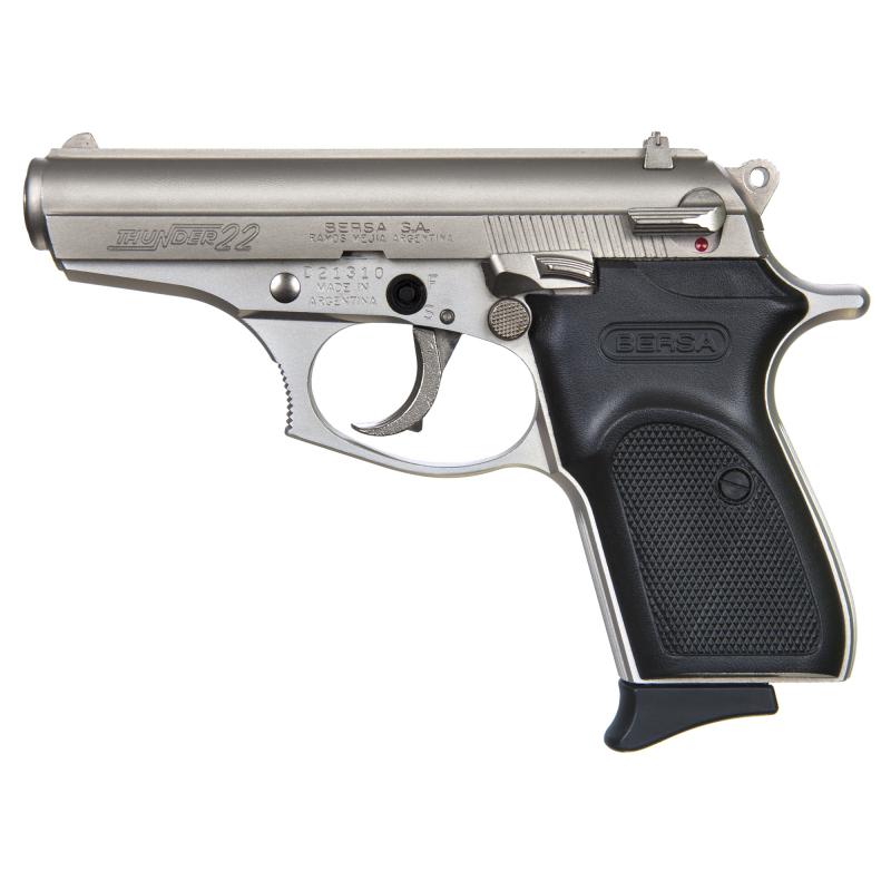 Thunder, DA/SA, Compact, 22LR, 3.5" Barrel, Alloy Frame, Nickel Finish, Polymer Grips, Fixed Sights, 1 Magazine, 10 Rounds T22NKL NOT TRANSFERABLE IN MN