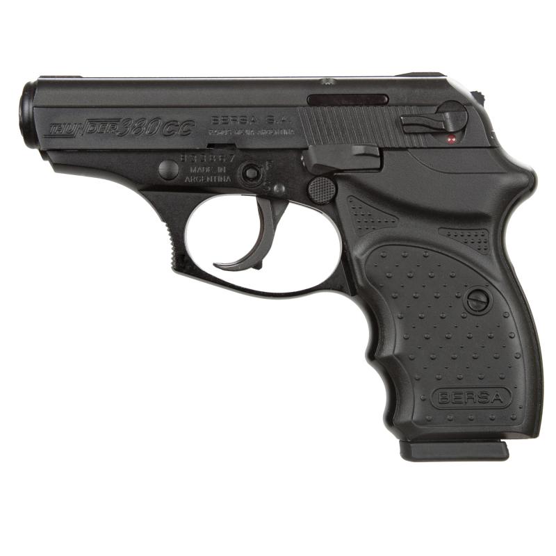 Concealed Carry Thunder, Semi-automatic Pistol, DA/SA, Compact, 380ACP, 3.2" Barrel, Alloy Frame, Black Finish, Polymer Grips, Fixed Sights, 8Rd, 1 Magazine THUN380MLTCC