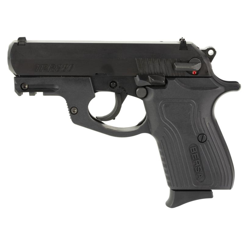 TPR, Double Action, Semi-automatic, Metal Frame Pistol, Sub Compact, 380ACP, 3.5" Barrel, Steel, Matte Finish, Black, Polymer Grips, Fixed Sights, 1 Magazine, 8 Rounds TPR380M