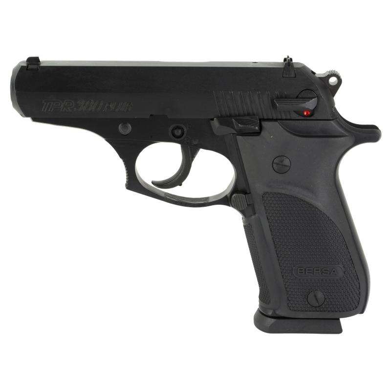 TPR Plus, Double Action, Semi-automatic, Metal Frame Pistol, 380 ACP, 3.5" Barrel, Steel, Matte Finish. Black, Fixed Sights, 15 Rounds, 1 Magazine TPR380PM