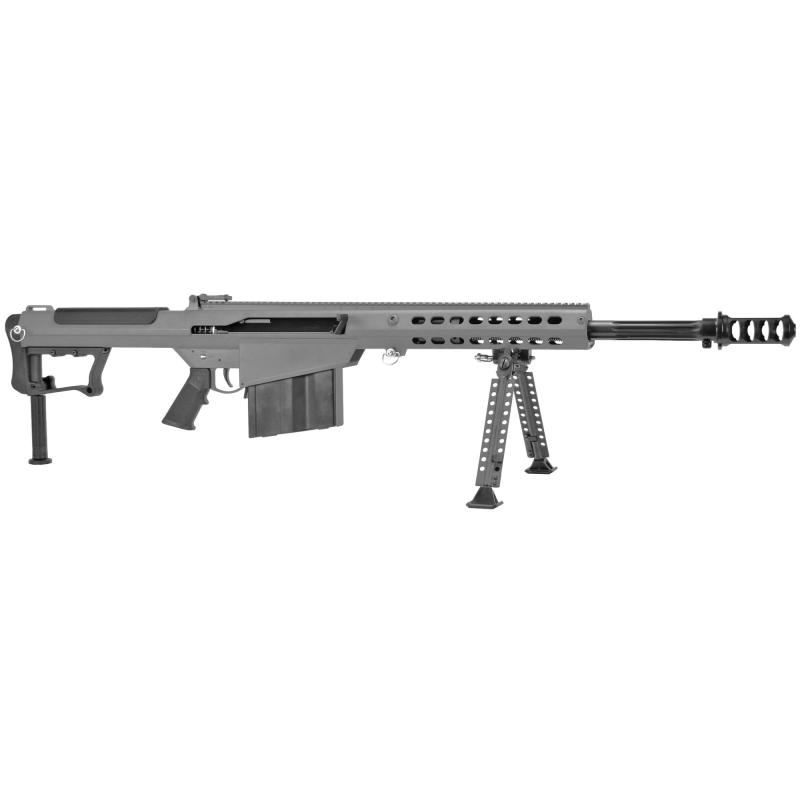 M107A1, Semi-automatic, 50 BMG, 20" Barrel, Gray Cerakote Finish, Synthetic Stock, Front/Rear Flip Sights, 10Rd, 1 Magazine, Bipod, Pelican Hard Case 18068