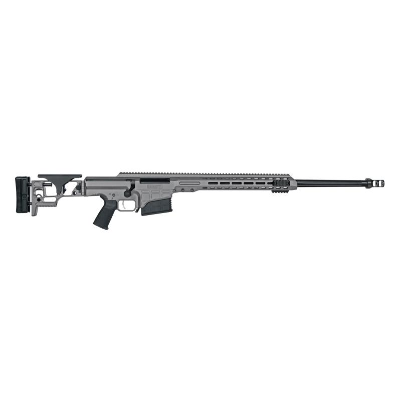 MRAD SMR, Bolt Action Rifle, 338 Lapua, 26" Barrel, 2 Port Muzzle Brake, Cerakote Finish, Tungsten Gray, Fixed Stock, Adjustable Cheek Rest, Magpul MOE Grip, 10 Rounds, 1 Magazine 18480
