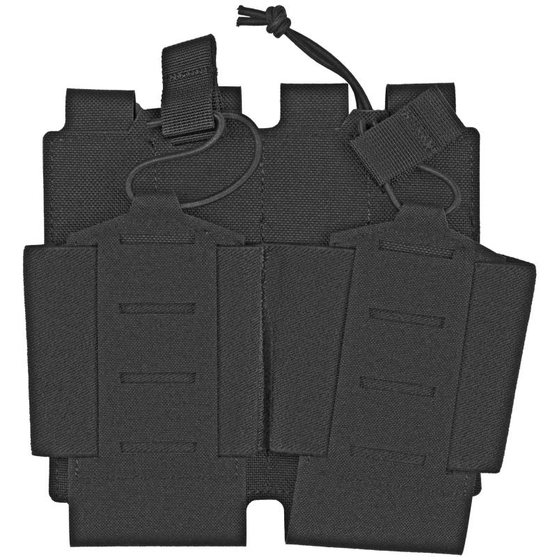 Foundation, Double AR-10 Magazine Pouch, Nylon, Black 37FS44BK