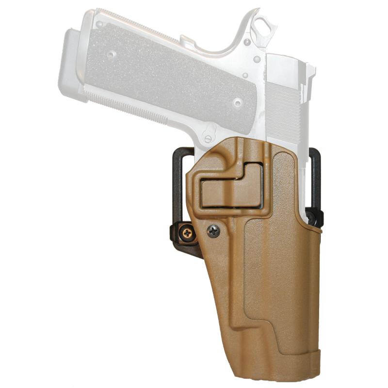 SERPA CQC Concealment Holster For Colt Government 1911 and Most Clones with or without Standard Rail Matte Finish Coyote Tan Right Hand