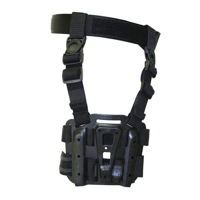 Tactical Holster Platform With Rails Black