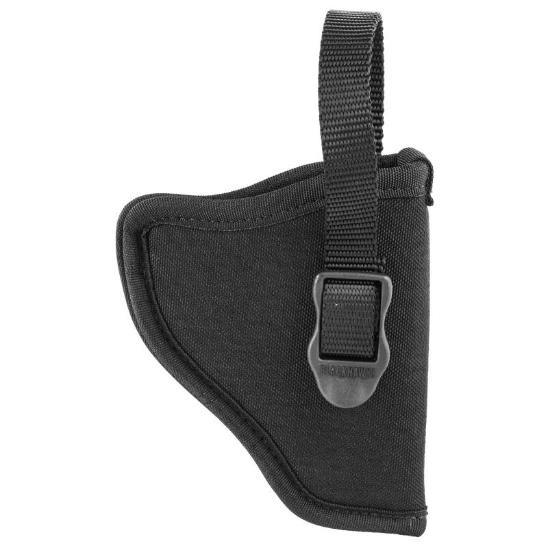 Nylon Hip Holster for 2-3 Inch Barrel Small/Medium Double Action Revolvers Except 2 Inch 5-Shot Black Right Hand