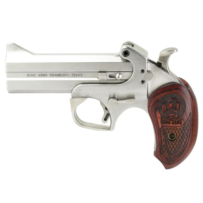 Snake Slayer IV .45 Colt/410 Shot 4.25 Inch Barrel Stainless Steel Polished Satin Finish Extended Rosewood Grips 2 Rounds