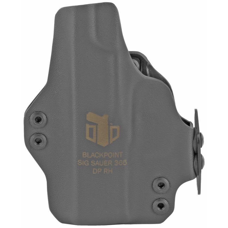Dual Point AIWB Holster, Appendix Inside the Waist Band, Fits Sig P365, Includes 1.75" OWB Loops to Convert to Low Profile OWB, Black Finish 105979