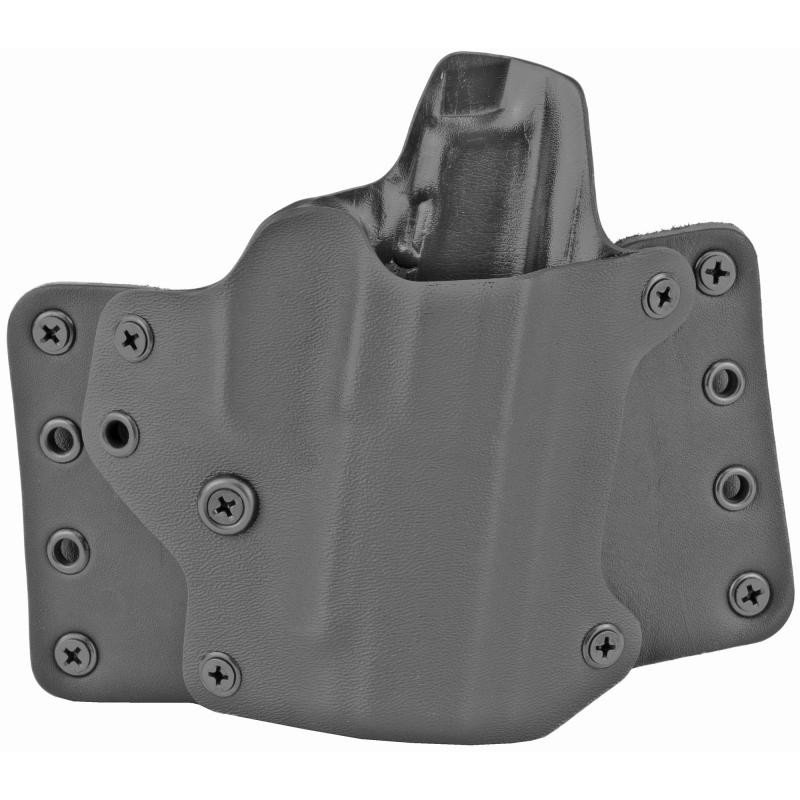 Leather Wing OWB Holster, Fits Sig P365XL, Right Hand, Black Kydex & Leather, with 1.75" Belt Loops, 15 Degree Cant 120847