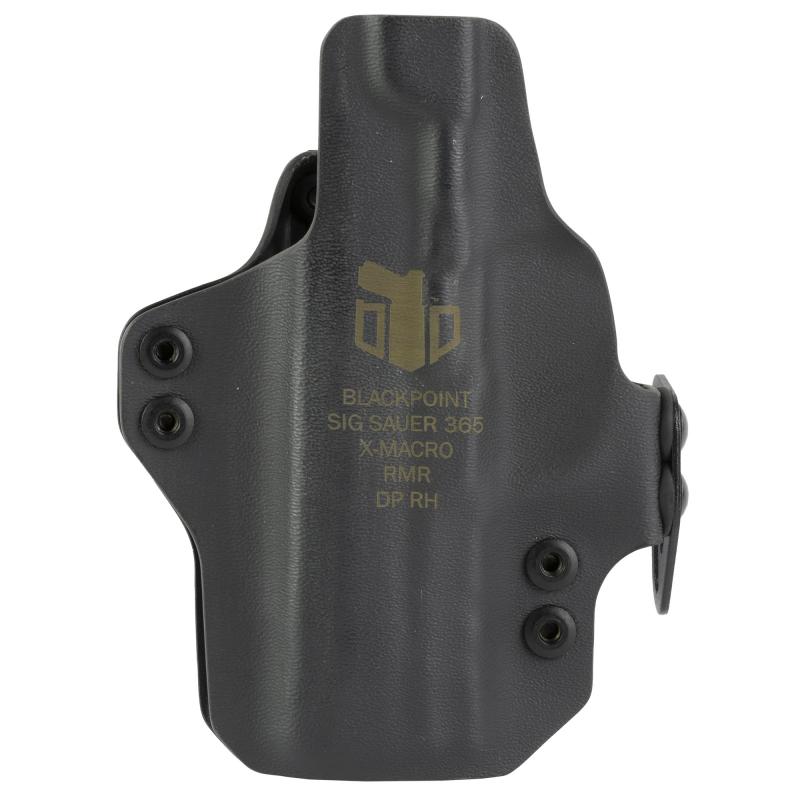 Dual Point IWB, Inside Waistband Holster, Fits Sig P365 X-Macro, Right Hand, Kydex Construction, Black 151988