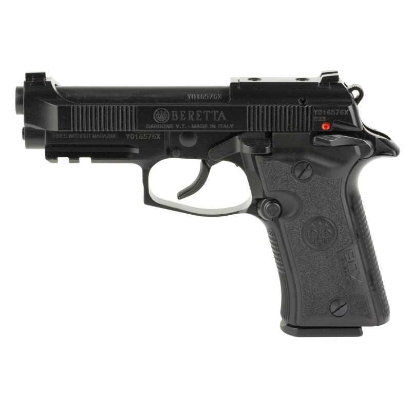 80X Cheetah | 380ACP, DA/SA, 3.9" Barrel, Metal Frame Polymer Grip, Manual Safety/Decocker, Black, 13 RD Two Magazines, Front Picatinny Rail, Optic Ready
