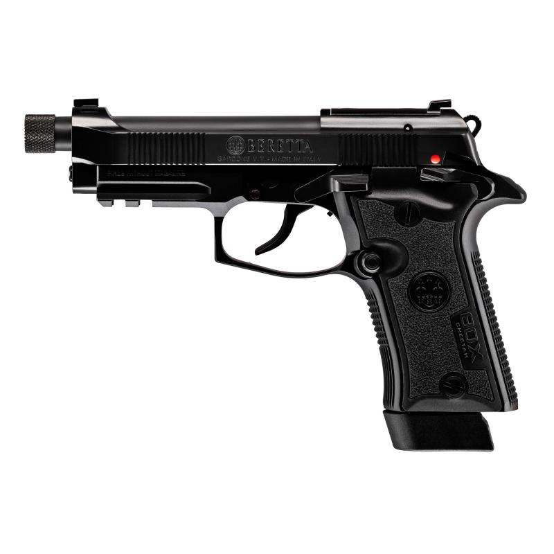80X Cheetah, Tactical Urban, Double Action/Single Action, Semi-automatic, Compact Metal Frame Pistol, 380 ACP, 4.4" Threaded Barrel, 3 Dot Sights, Manual Safety, Matte Finish, Black, 10 Rounds, 2 Magazines J80XTU10