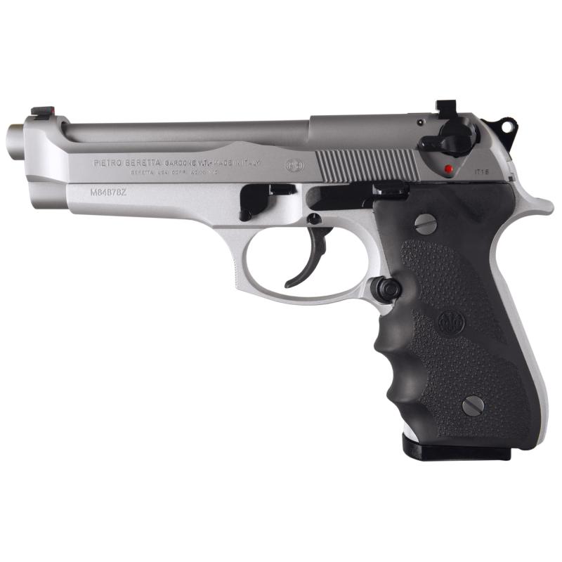 92FS, Brigadier, Semi-automatic, DA/SA, Full Size, 9MM, 4.9", Alloy, Inox, Plastic, 10Rd, 2 Mags, Ambidextrous, 3 Dot J92F560CA