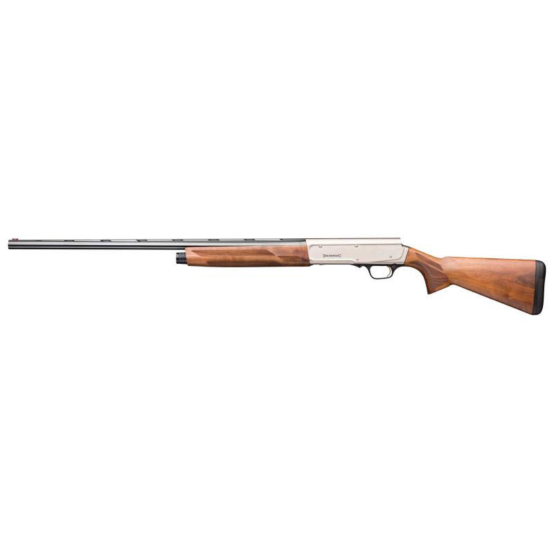 A5 Upland, Semi-automatic Shotgun, 20 Gauge, 3" Chamber, 28" Barrel, Nickel Plated Silver Receiver, Black Barrel, Walnut Stock, 3 Choke Tubes, 4 Rounds 0119036004