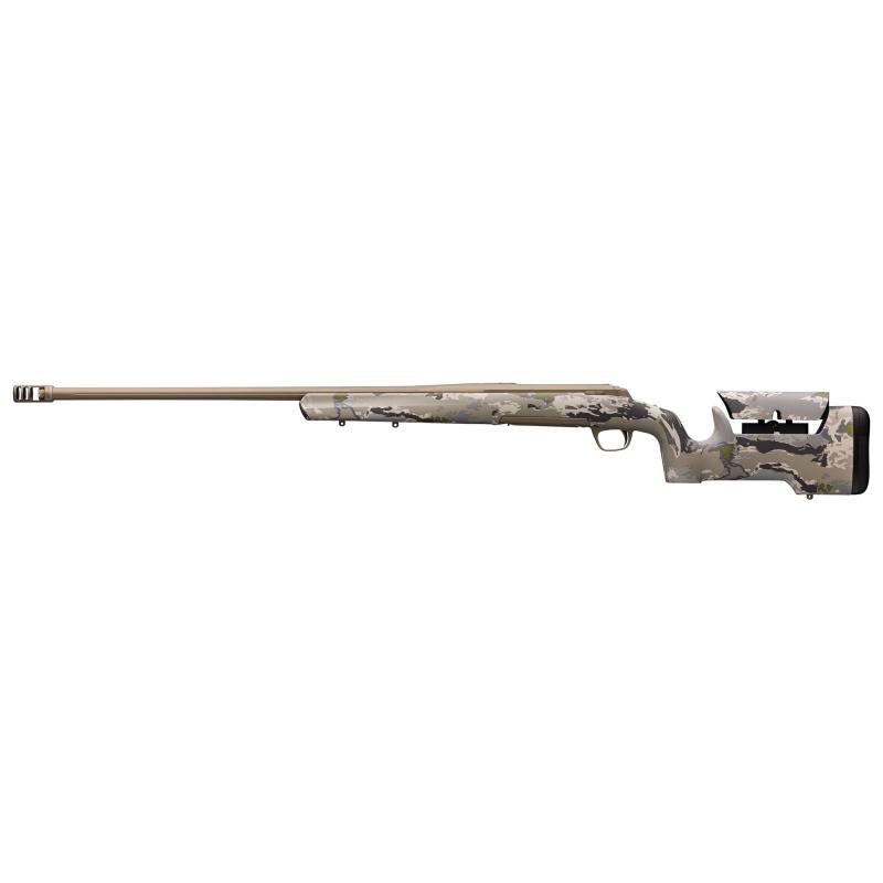 X-Bolt, Hell's Canyon Max Long Range, Bolt, 6.8 Western, 26" Barrel, Threaded 5/8X24, Muzzle Brake, Cerakote Finish, Burnt Bronze, OVIX Camo Stock with Adjustable Cheek Riser, Right Hand, 3 Rounds 035555299
