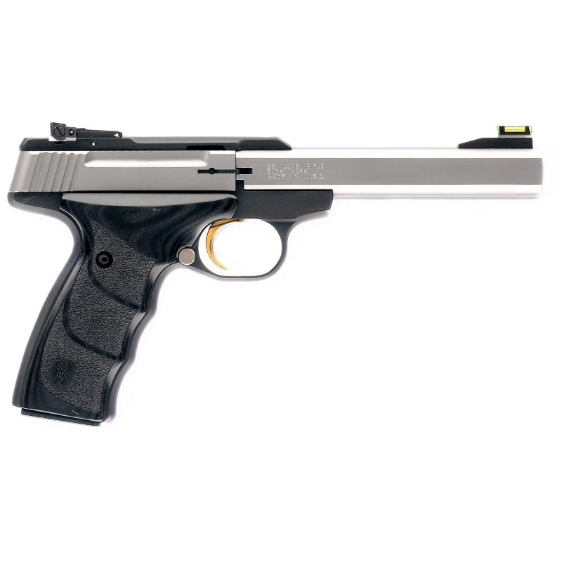 Buck Mark Plus UDX .22 Long Rifle 5.5 Inch Slabside Barrel Matte Stainless Finish Black Laminated Grips 10 Round