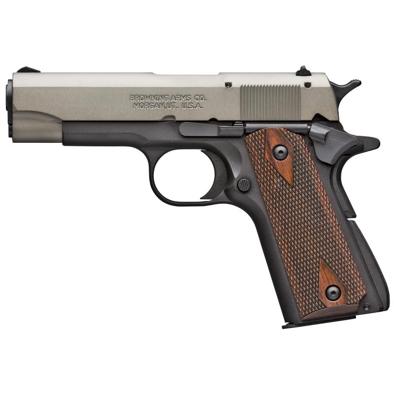 1911-22 A1, Semi-automatic, 1911, Compact, 22 LR, 3.63" Barrel, Black Aluminum Frame, Gray Anodized Slide, Right Hand, Walnut Grips, 10Rd 051880490 (NOT TRANSFERABLE IN MINNESOTA)
