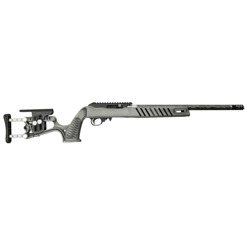 Professional, Semi-automatic Rifle, 22 LR, 18.5" Proof Research Threaded Barrel, 1/2X28" Thread Pitch, Cerakote Finish, Smiths Gray Battleworn, Luth AR MCA-22 Stock, 10 Rounds, 1 Magazine BRO-22-P-SGB