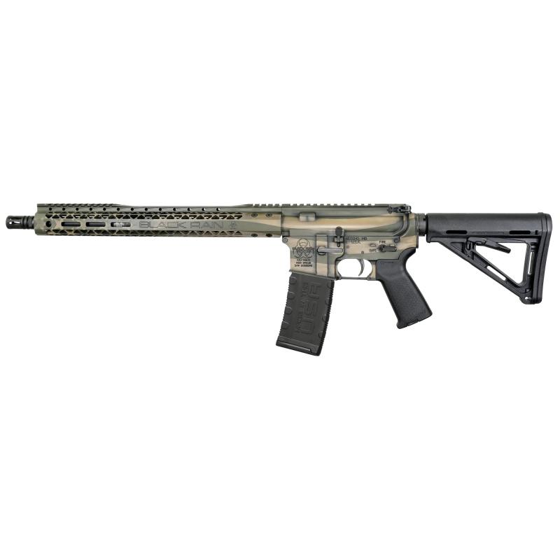 Spec+, Semi-automatic Rifle, AR, 223 Remington/556NATO, 16" Chrome-Moly Barrel, Cerakote Finish, FDE/ODG Flag, Magpul Pistol Grip, Magpul Stock, Black, 30 Rounds, 1 Magazine BRO-PAT-FDE-OD
