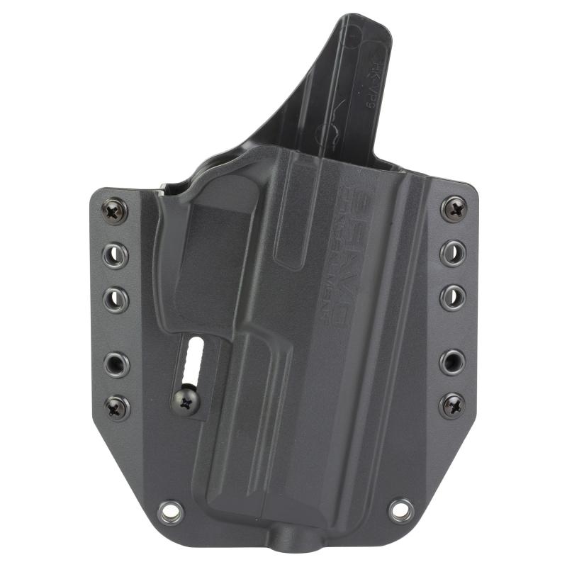 BCA, OWB Concealment Holster, 1.5" Belt Loops, Fits HK VP9/VP9 Tactical, Right Hand, Black, Polymer, Does not fit VP40 BC10-1006