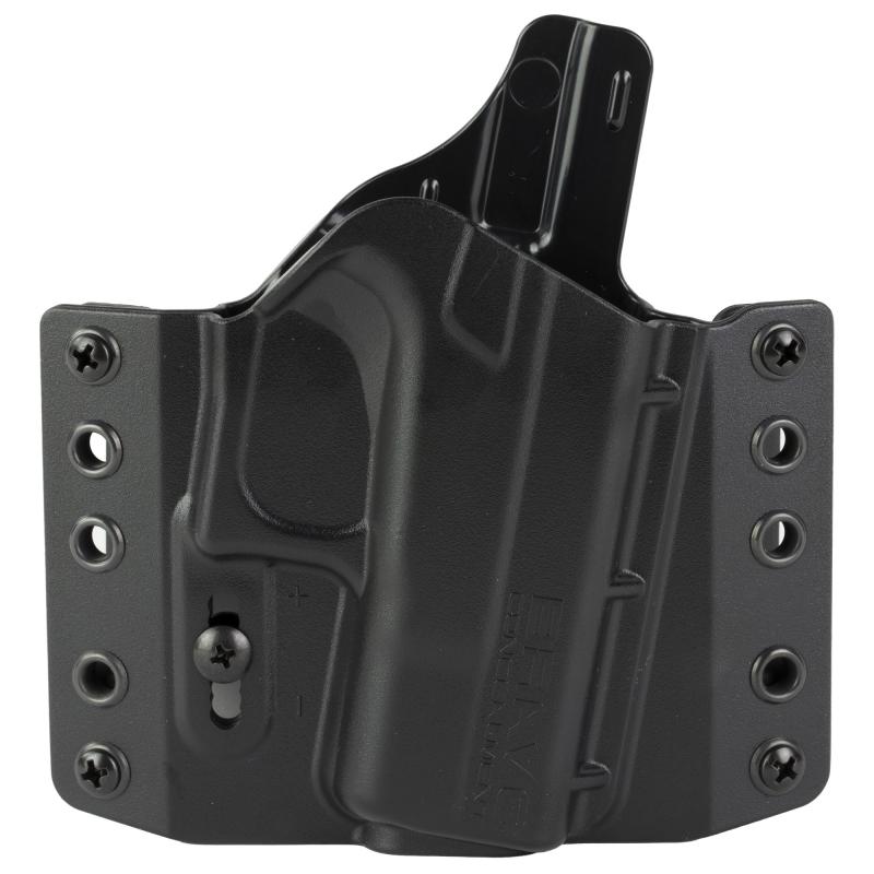 BCA, OWB Concealment Holster, 1.5" Belt Loops, For Glock 42, Matte Finish, Black, Polymer Construction, Right Hand BC10-1033