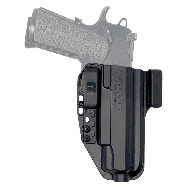 Torsion, IWB Concealment Holster, Waistband Clips, Fits 1911 4.25"-5" Rail/No Rail, Right Hand, Black, Polymer, Does not fit Colt Rail Gun, Taurus PT 1911 BC20-1023