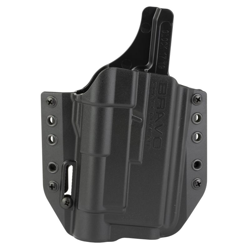 BCA Light Bearing, OWB Concealment Holster, 1.5" Belt Loops, Fits Glock 17/22/31/47 w/Streamlight TLR-1, Right Hand, Black, Polymer, Does not fit Glock Gen 5 40SW BC30-1004