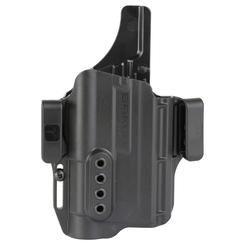 Torsion Light Bearing, IWB Concealment Holster, Waistband Clips, S&W M&P 2.0 9/40 Full Size w/Streamlight TLR-1, Right Hand, Black, Polymer BC40-1007