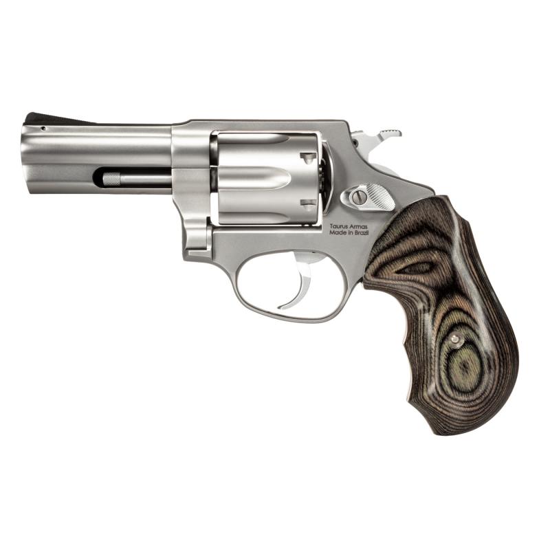 RP63, Double Action/Single Action, Steel Framed Revolver, 357 Magnum, 3" Barrel, Blued Finish, Black, Gray Laminate Grips, Fixed Sights, 6 Rounds 2-RP639WD1