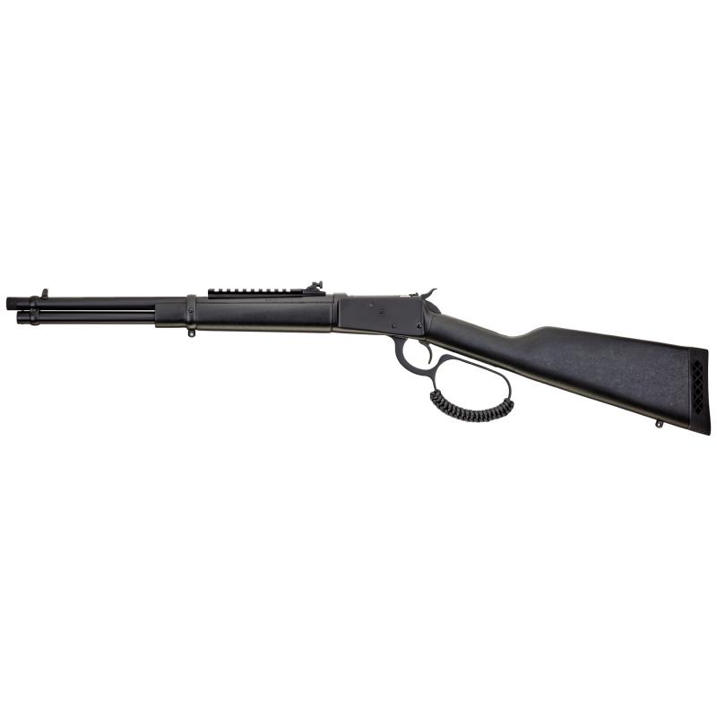 R92 Triple Black, Lever Action Rifle, 44 Magnum, 16.5" Round Threaded Barrel, Matte Blued Finish, Black, Coated Wood Furniture, Adjustable Sights, Picatinny Optics Rail, 8 Rounds, Right Hand 920441613-TB
